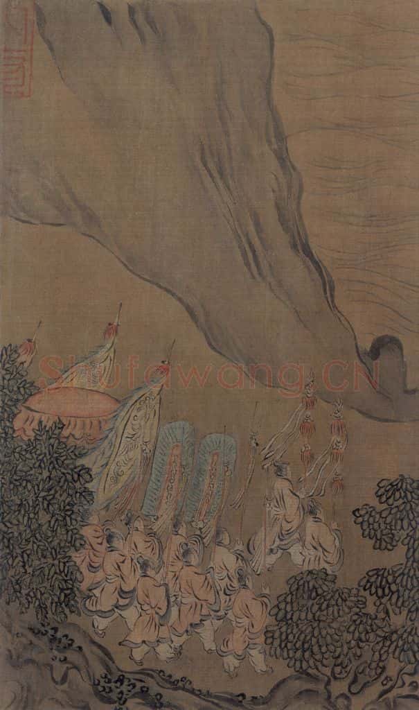 宋 马和之 诗经周颂十篇图 书画作品