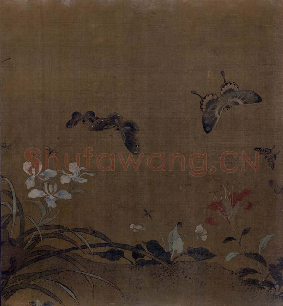 宋 艳艳女史 花卉草虫图 书画作品