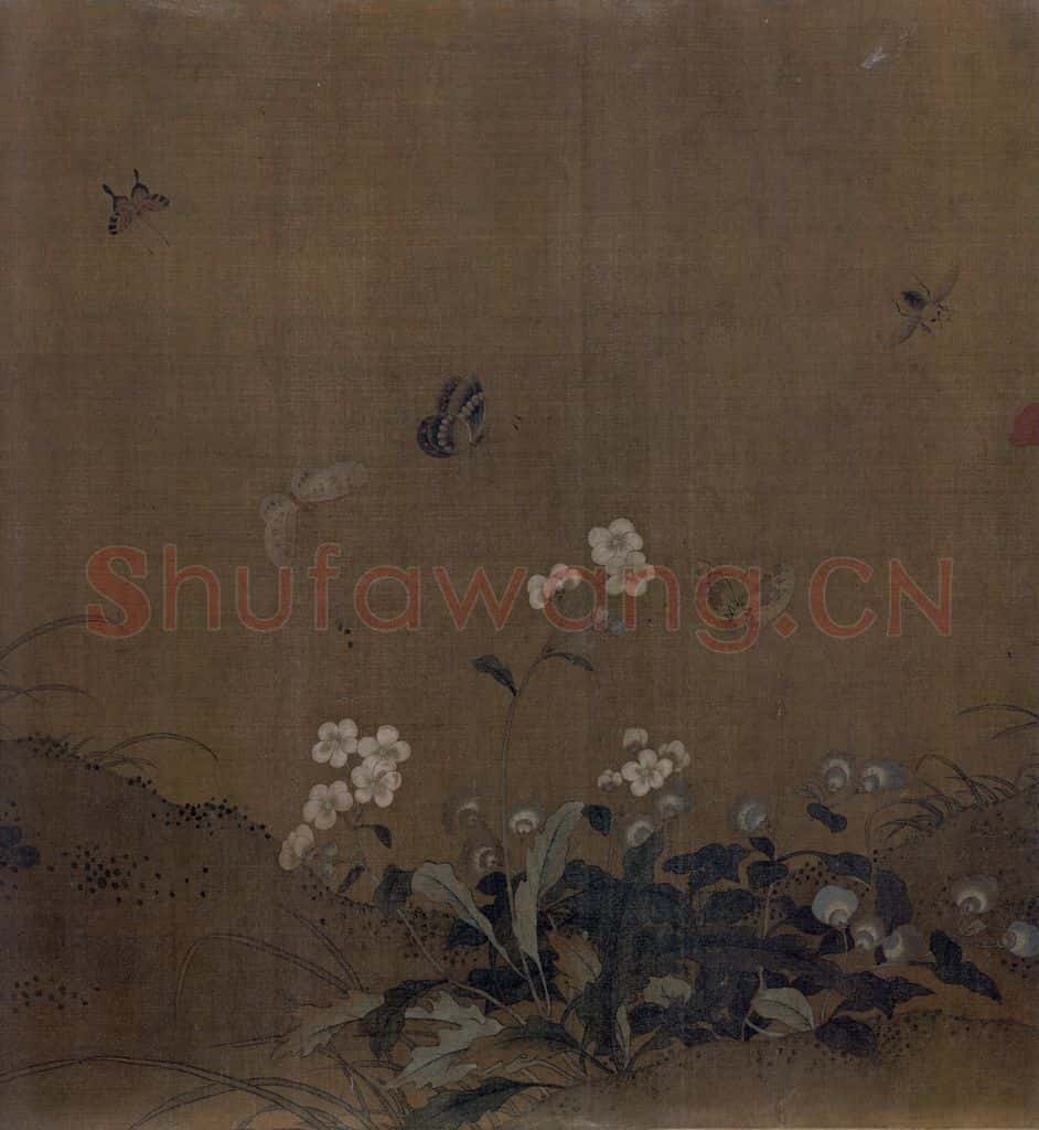 宋 艳艳女史 花卉草虫图 书画作品