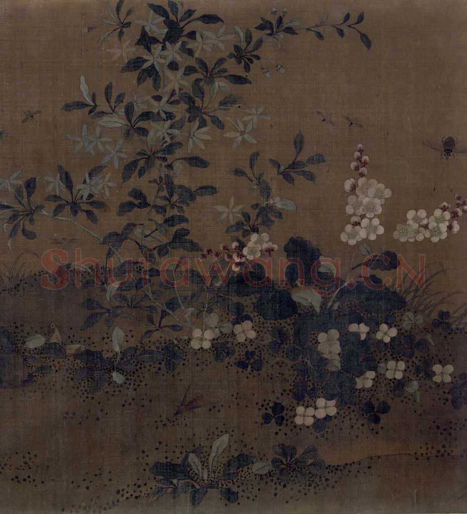 宋 艳艳女史 花卉草虫图 书画作品