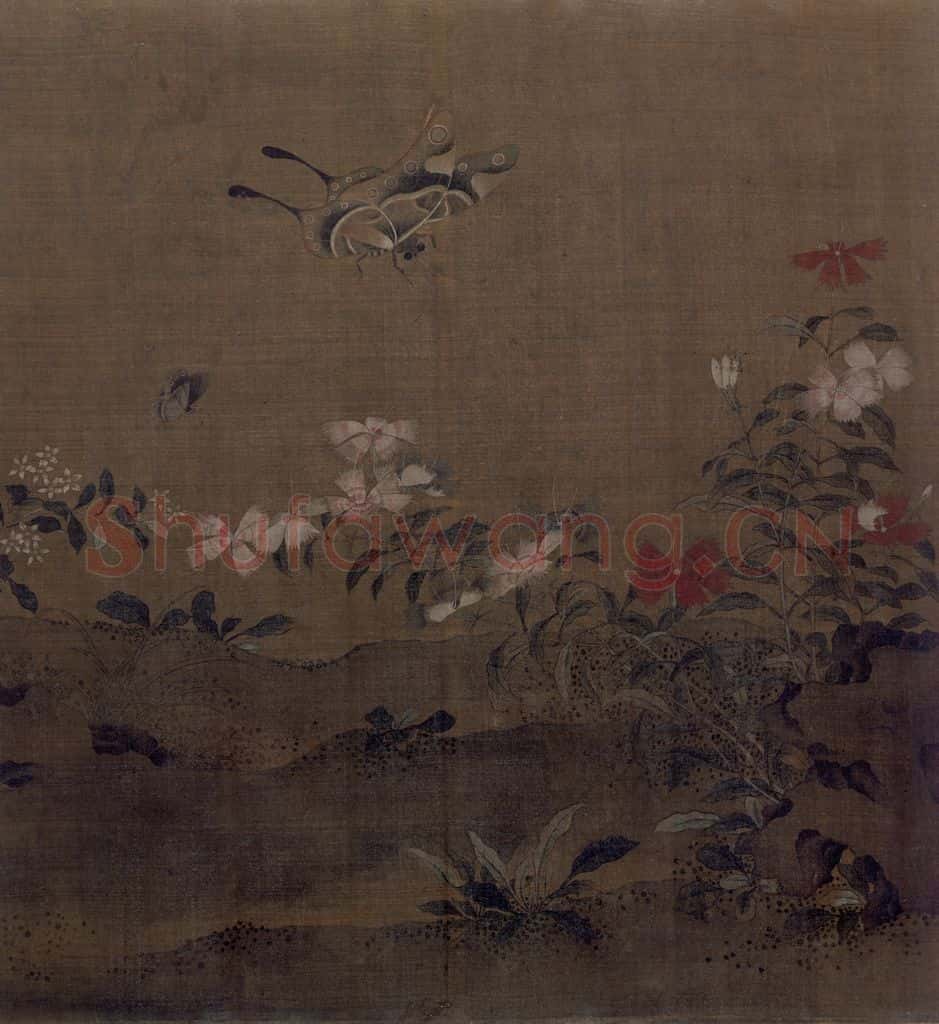 宋 艳艳女史 花卉草虫图 书画作品