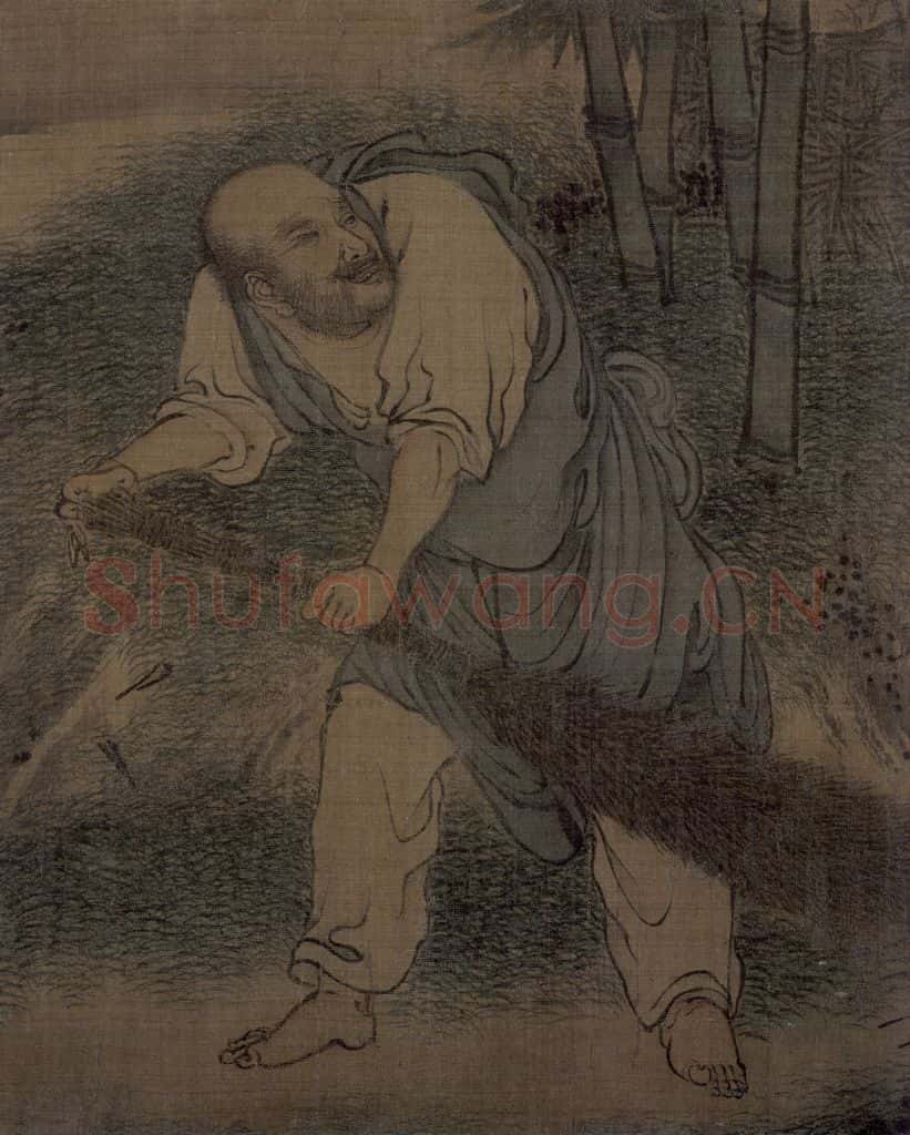 宋 梁楷《八高僧图》书画作品