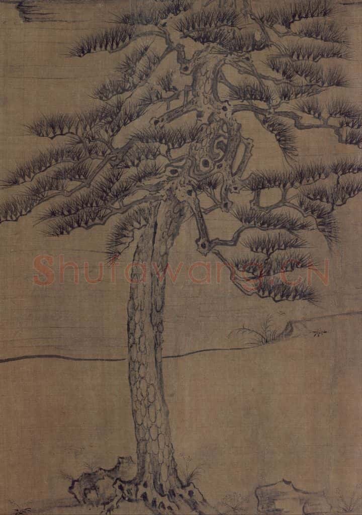 宋 佚名《莲社图》书画作品