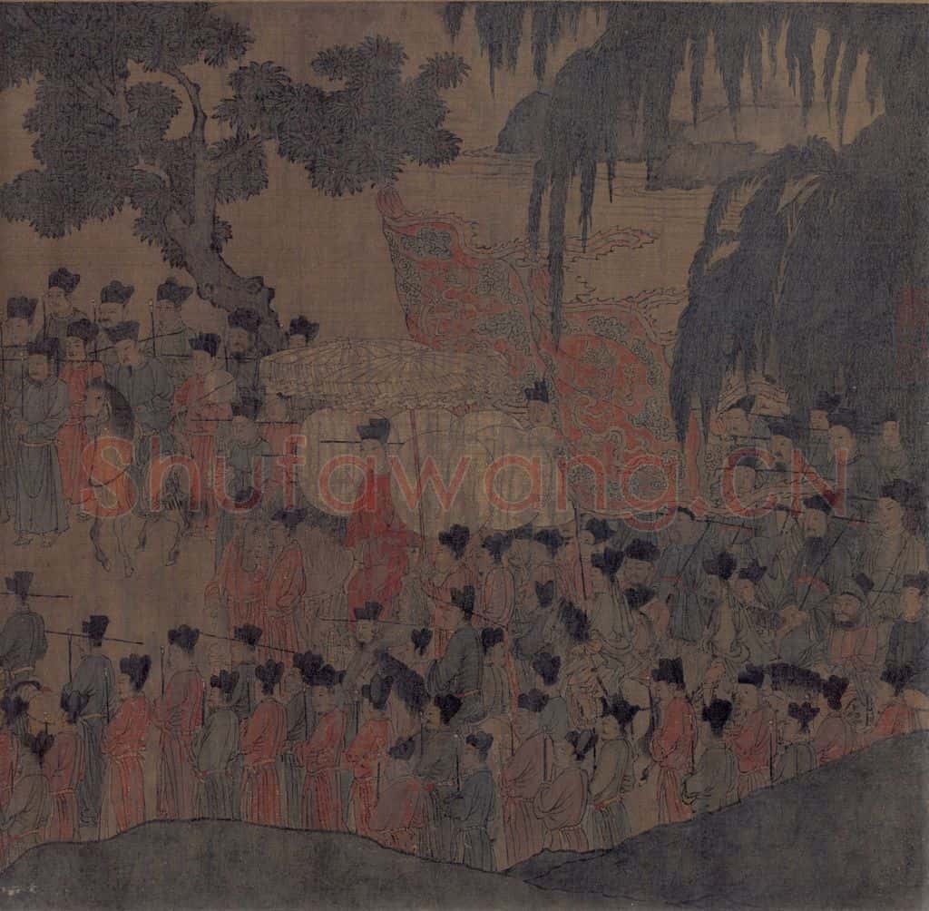 宋 佚名《人物故事图》书画作品
