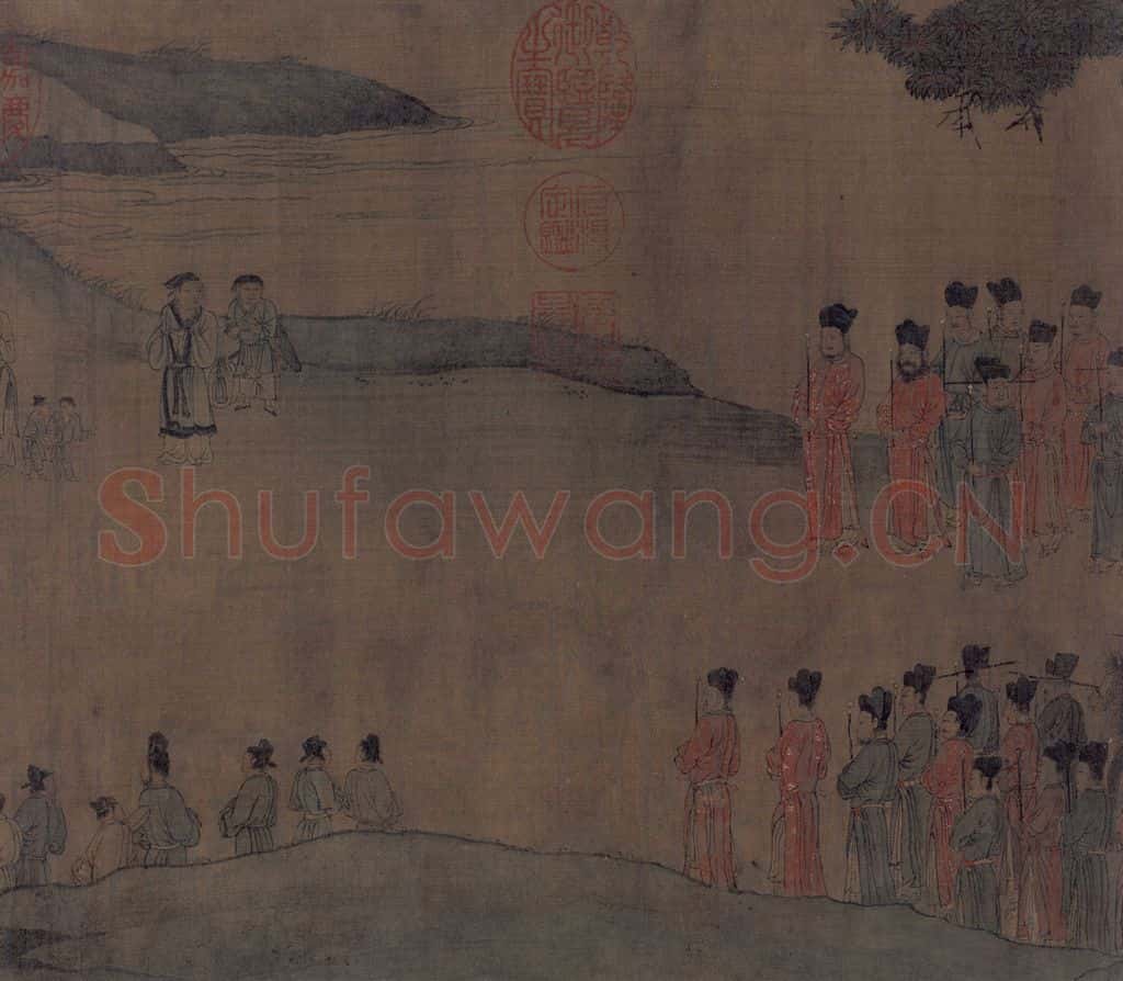 宋 佚名《人物故事图》书画作品