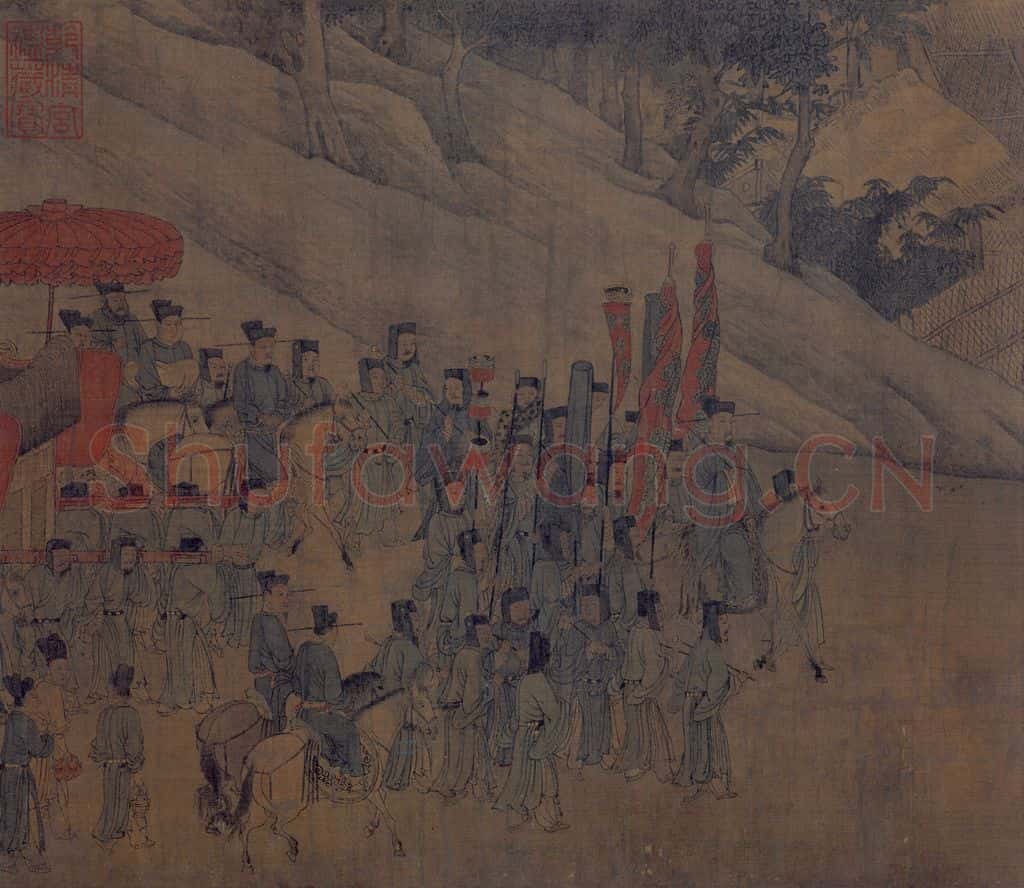 宋 佚名《人物故事图》书画作品
