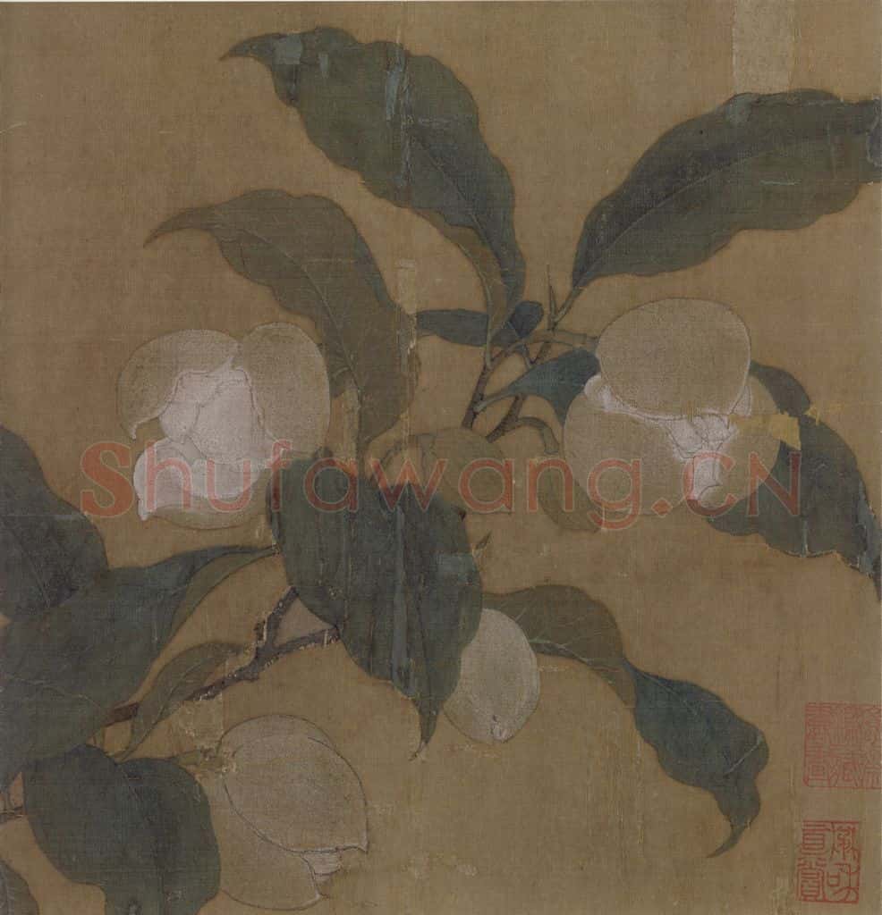 宋 佚名《夜合花图》书画作品