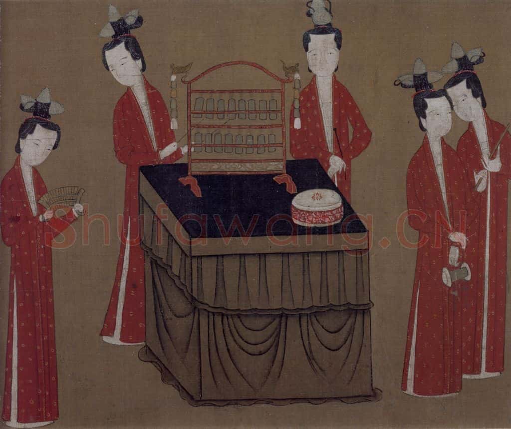 金 佚名《歌乐图》书画作品