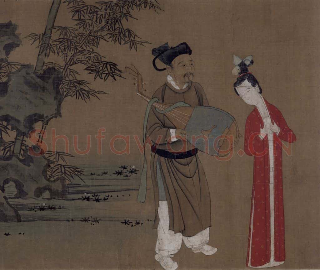 金 佚名《歌乐图》书画作品