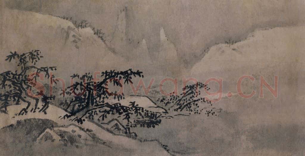 宋 佚名《雪景四段》书画作品