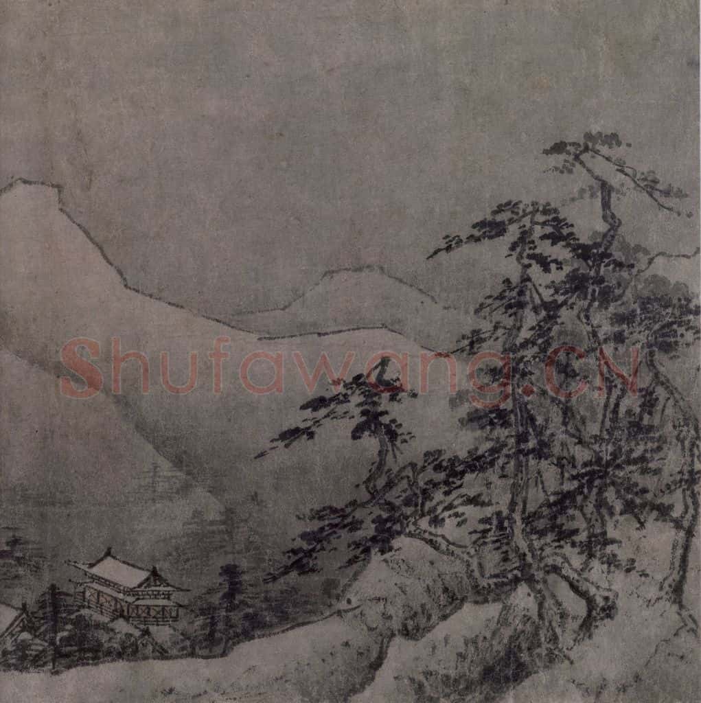 宋 佚名《雪景山水图》书画作品