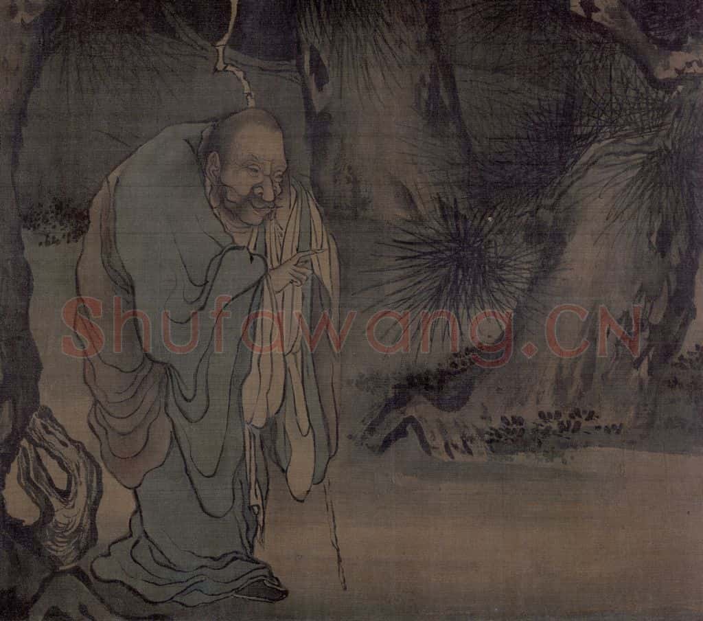宋 梁楷《八高僧图》书画作品
