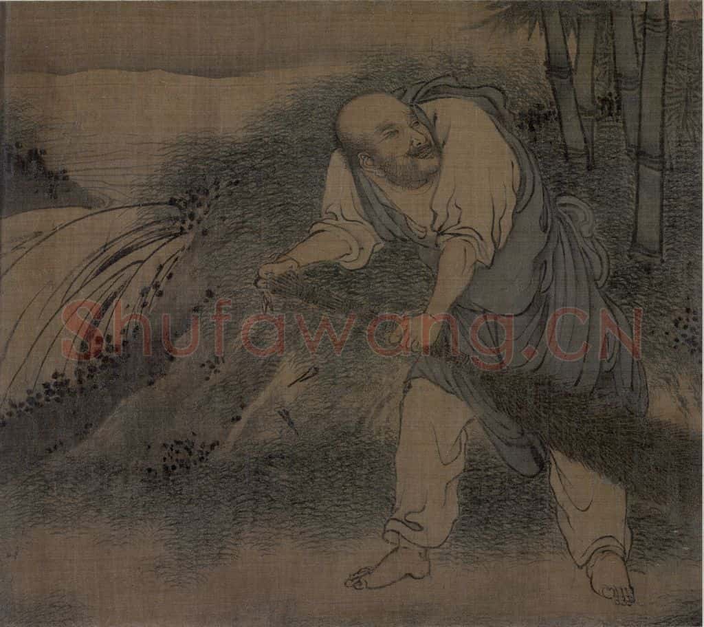 宋 梁楷《八高僧图》书画作品