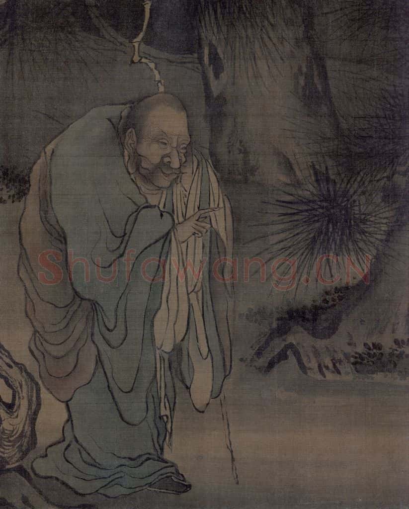 宋 梁楷《八高僧图》书画作品