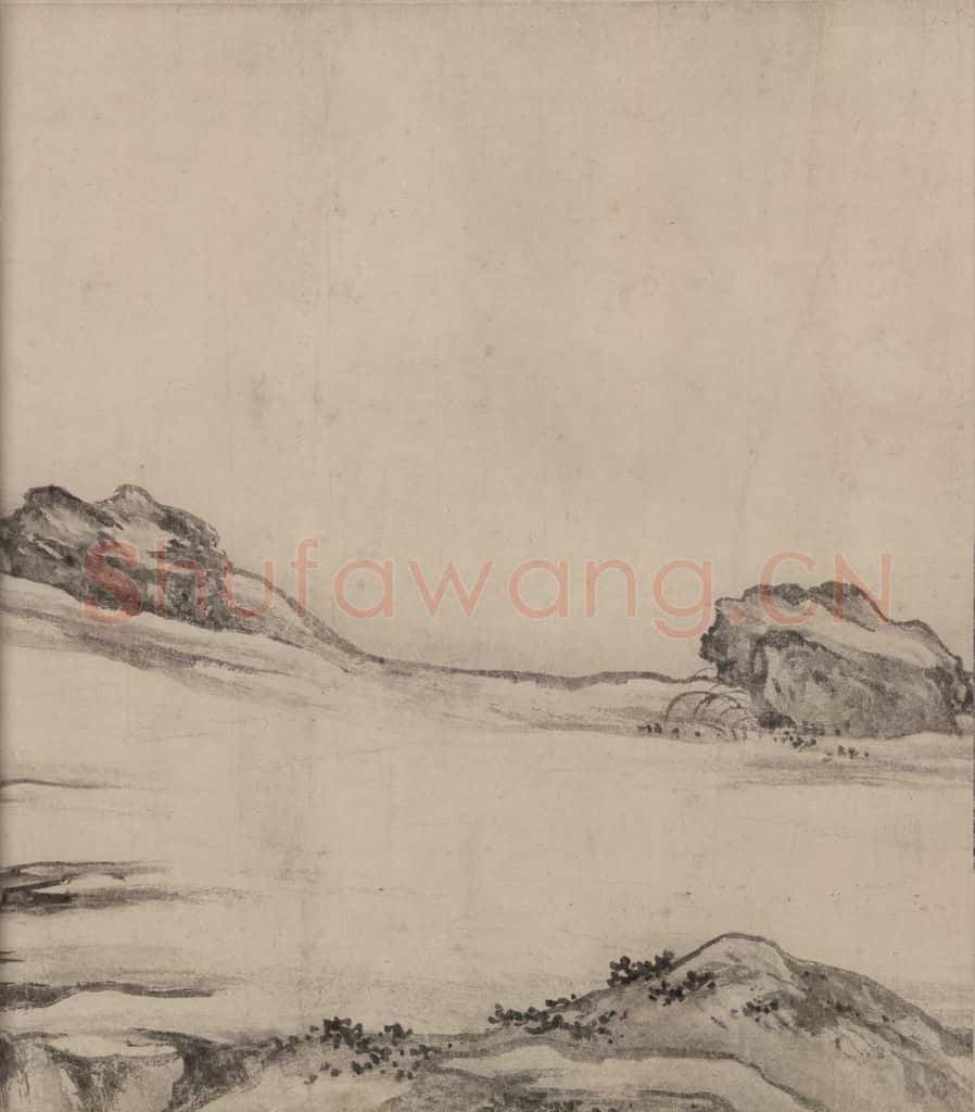 宋 张激《白莲社图》书画作品