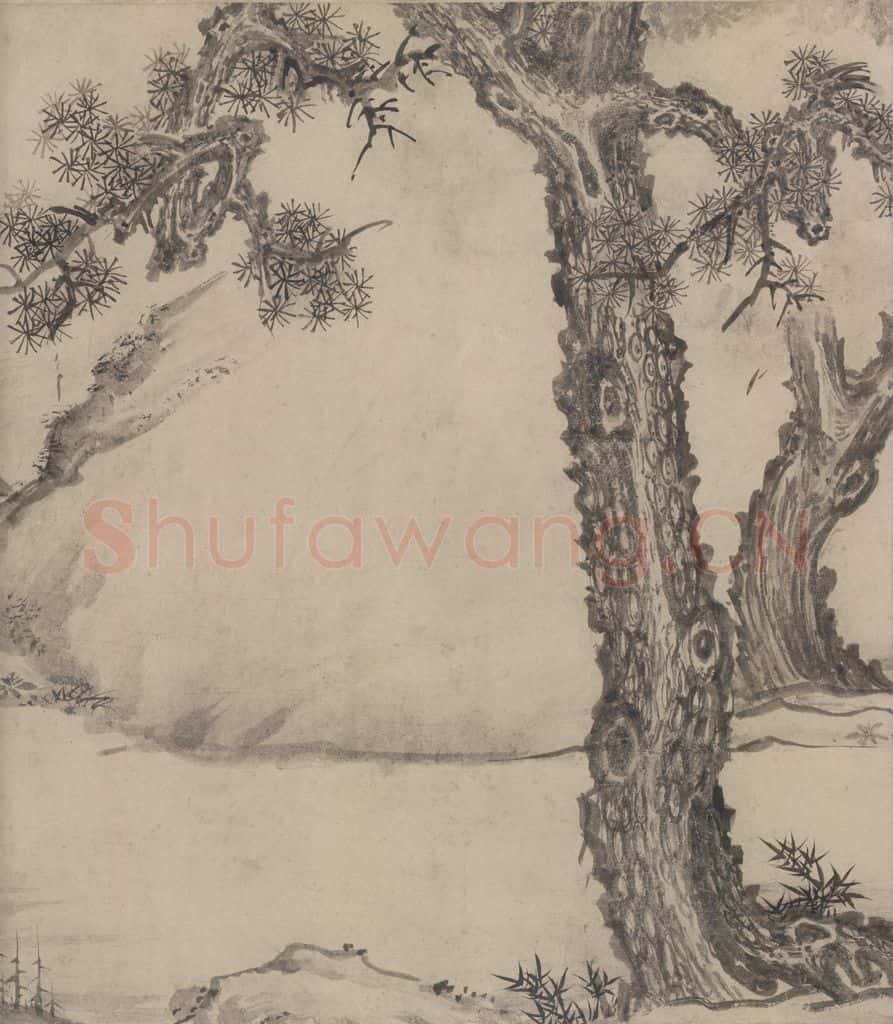 宋 张激《白莲社图》书画作品