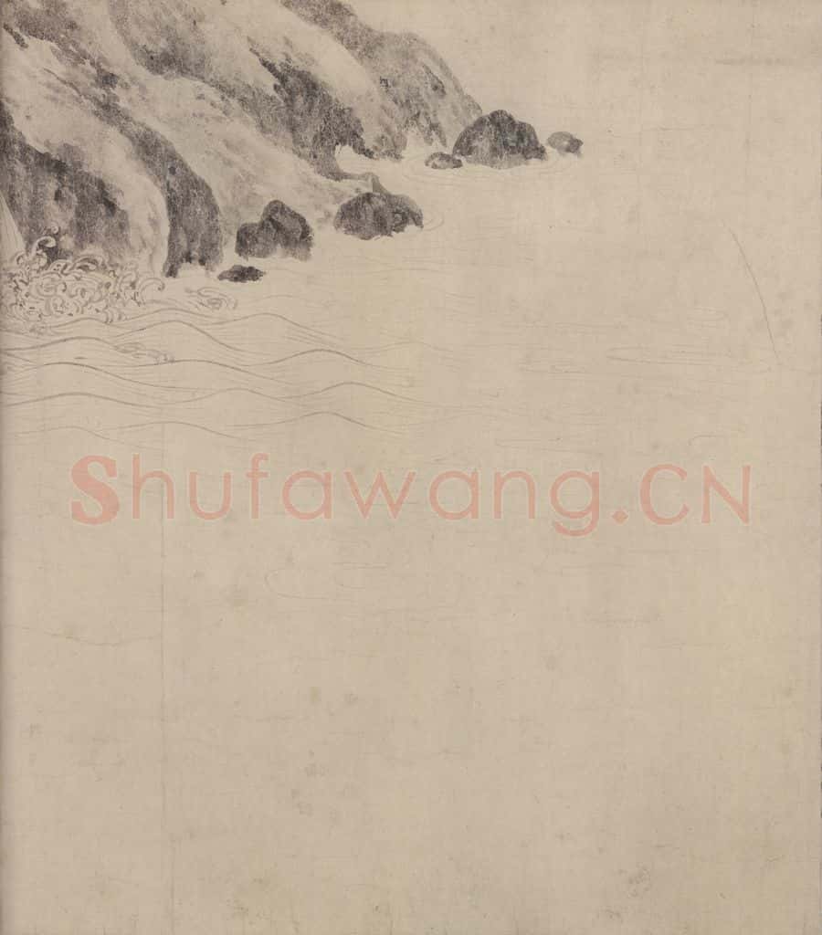 宋 张激《白莲社图》书画作品