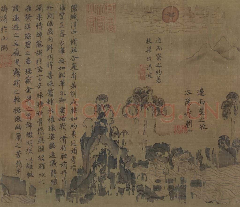 宋代 佚名《摹顾恺之洛神赋图》书画作品