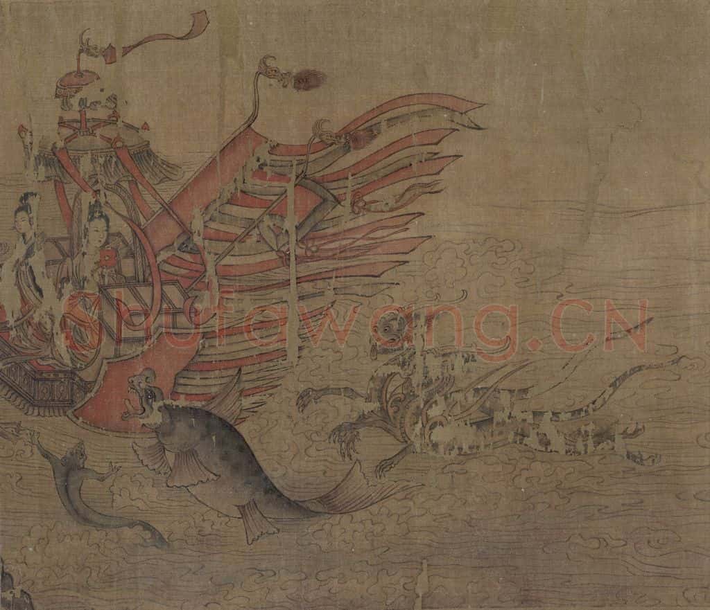 宋代 佚名《摹顾恺之洛神赋图》书画作品