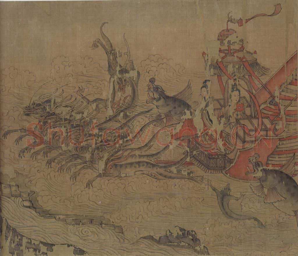 宋代 佚名《摹顾恺之洛神赋图》书画作品