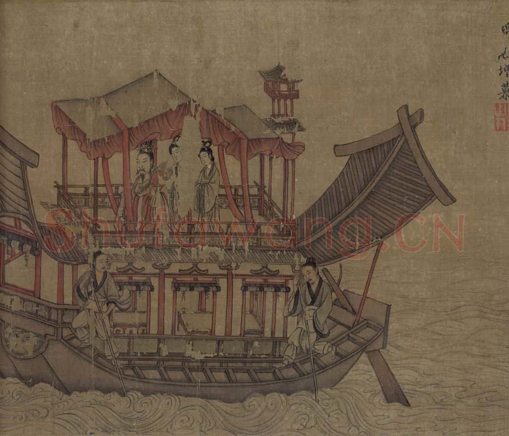 宋 佚名《摹顾恺之洛神赋图》书画作品