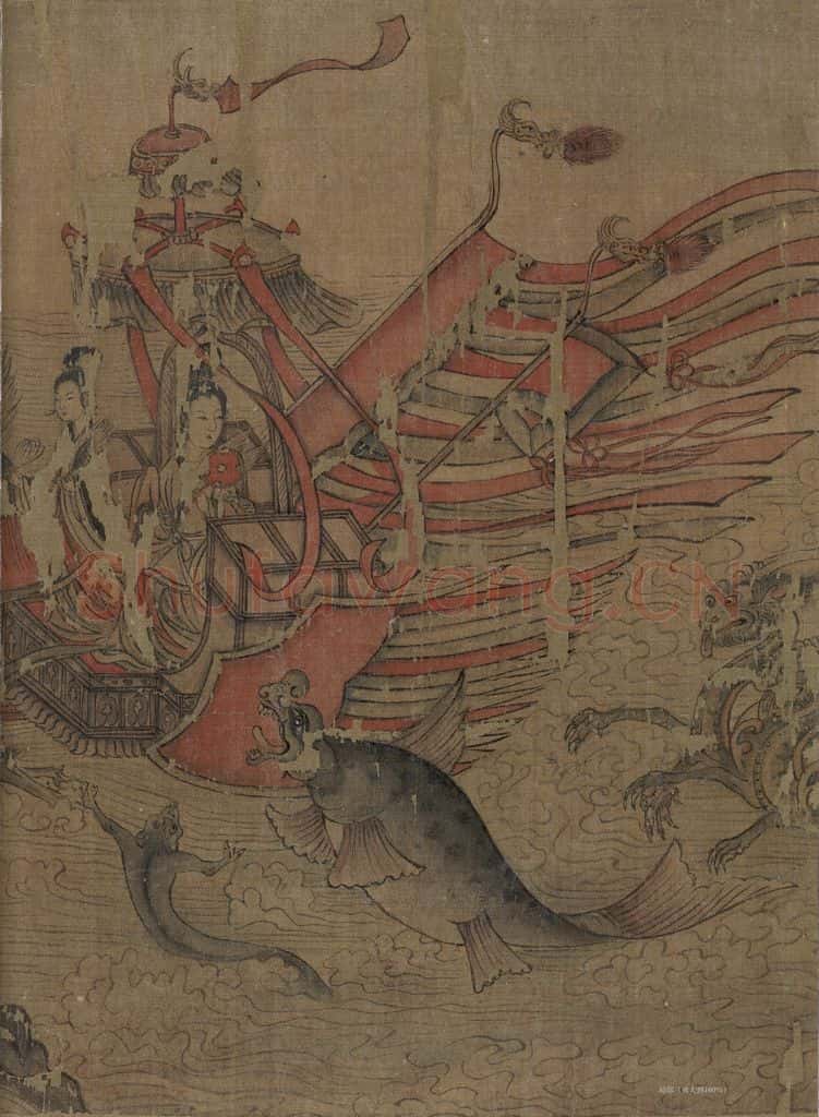 宋 佚名《摹顾恺之洛神赋图》书画作品