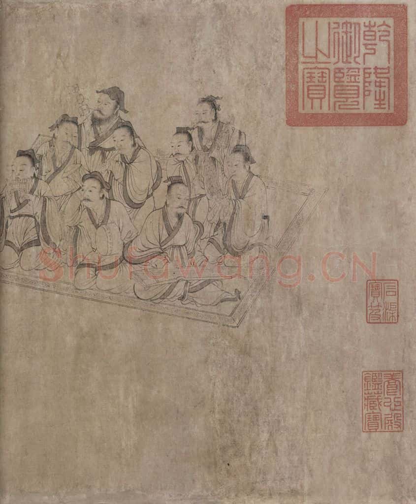 宋代 佚名《九歌图》书画作品
