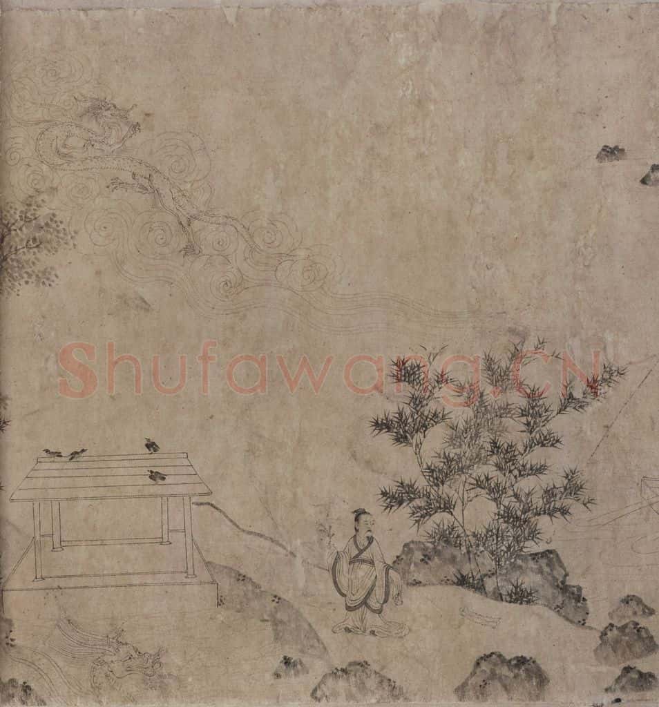 宋代 佚名《九歌图》书画作品