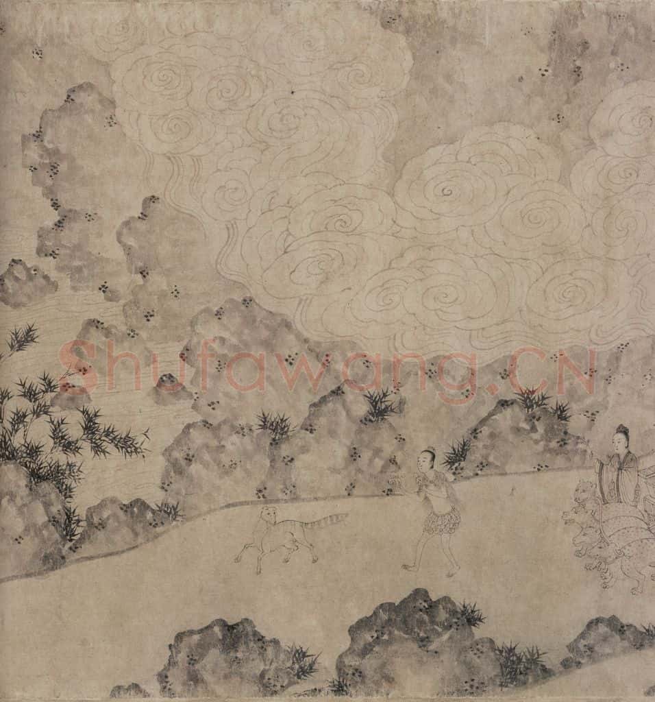 宋代 佚名《九歌图》书画作品