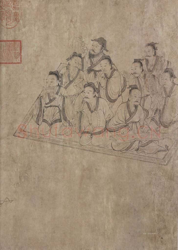 宋代 佚名《九歌图》书画作品