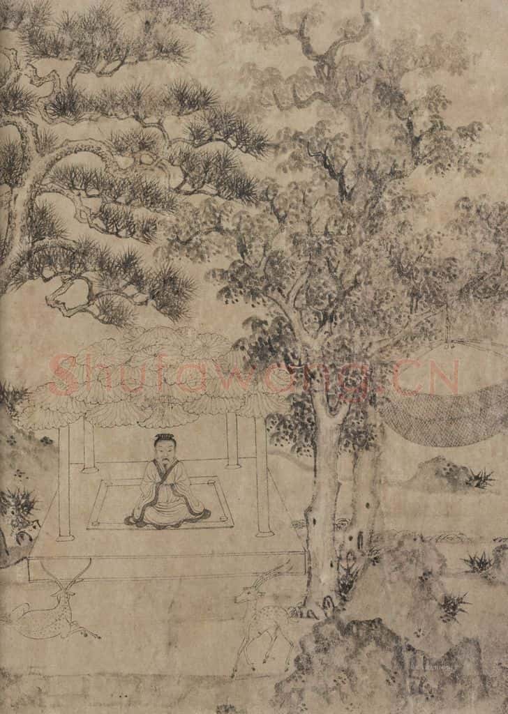 宋 佚名《九歌图》书画作品