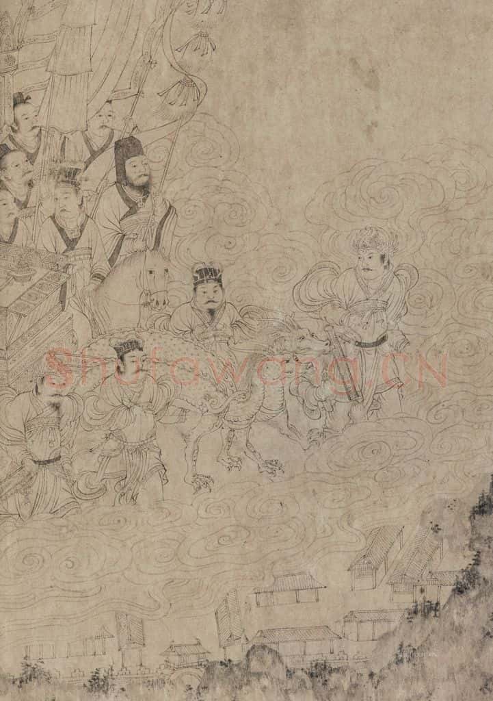 宋代 佚名《九歌图》书画作品