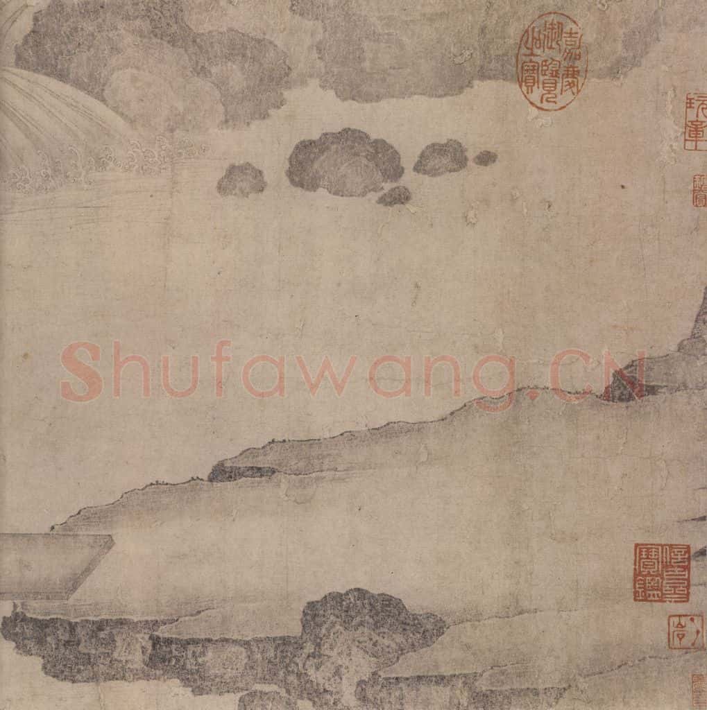 宋 佚名《商山四皓会昌九老图》书画作品