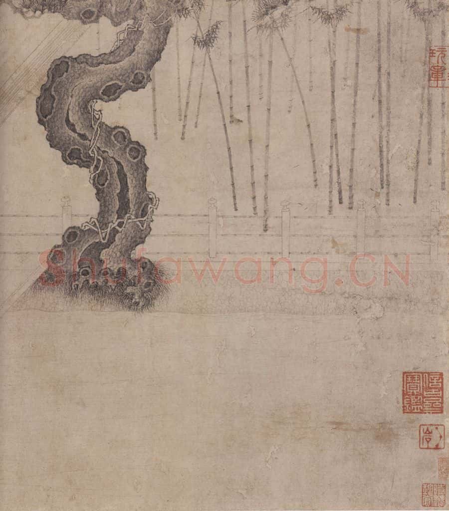 宋代 佚名《商山四皓会昌九老图》书画作品