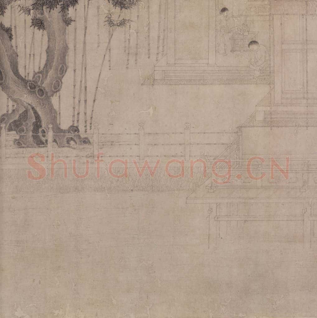 宋代 佚名《商山四皓会昌九老图》书画作品