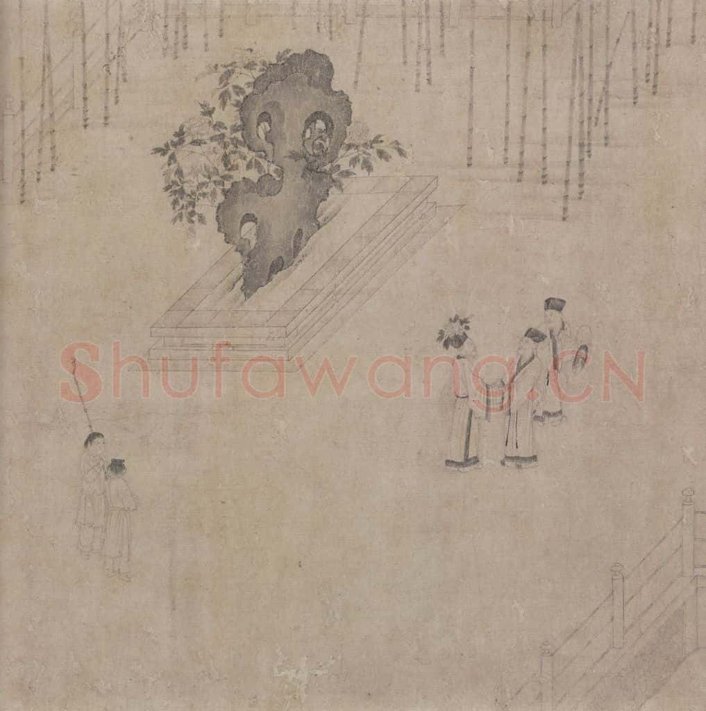 宋 佚名《商山四皓会昌九老图》书画作品