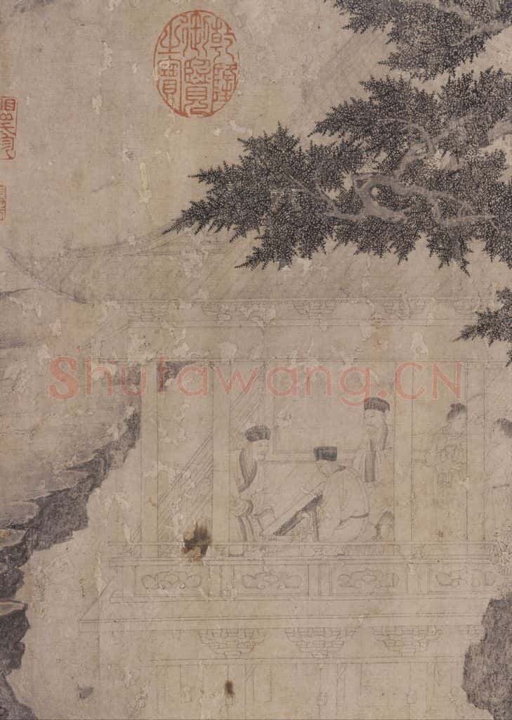 宋代 佚名《商山四皓会昌九老图》书画作品