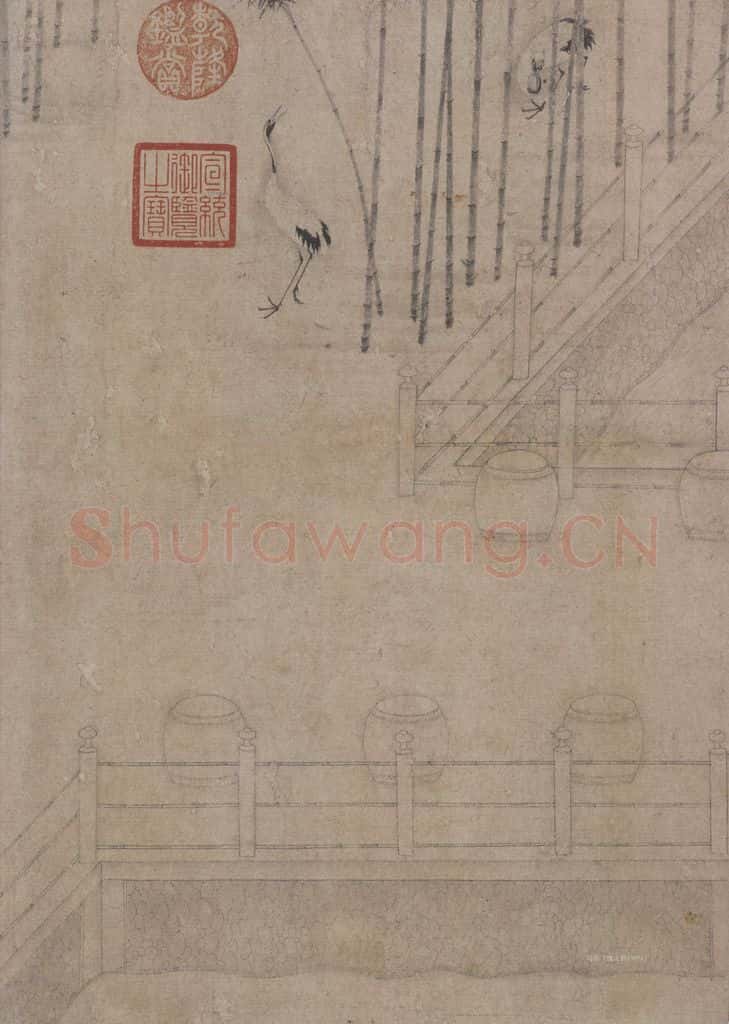宋 佚名《商山四皓会昌九老图》书画作品