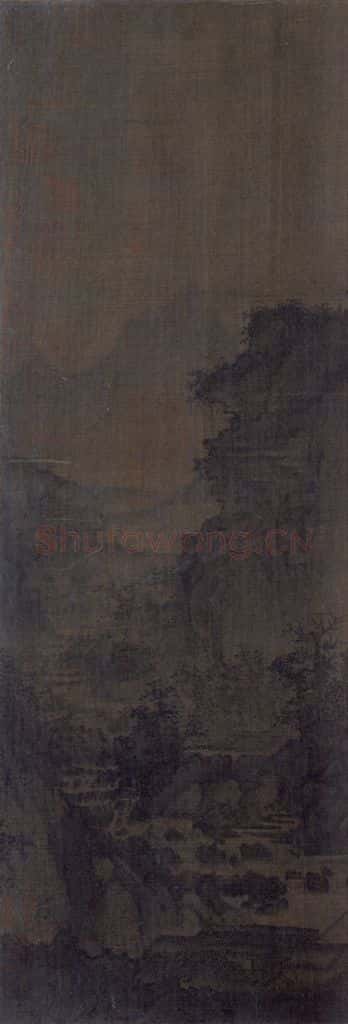 宋代 李成《茂林远岫图》书画作品