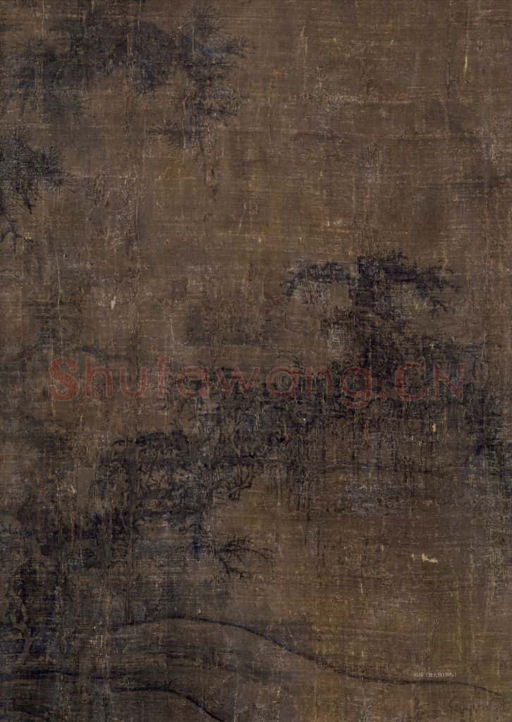 宋代 李成《小寒林图》书画作品