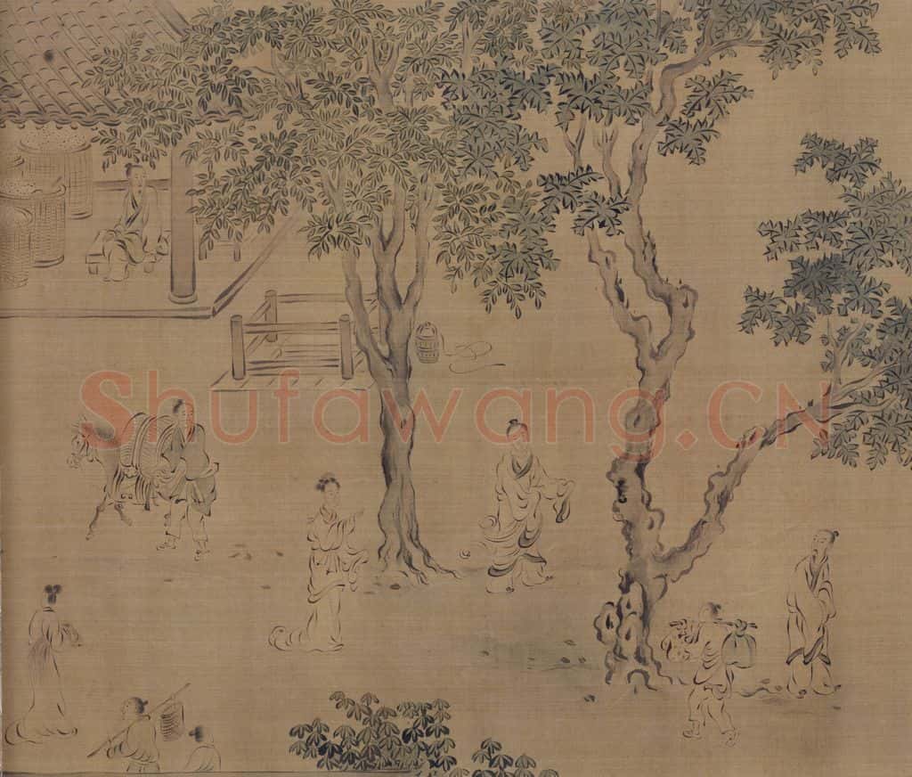 宋 马和之(传)《陈风图》书画作品