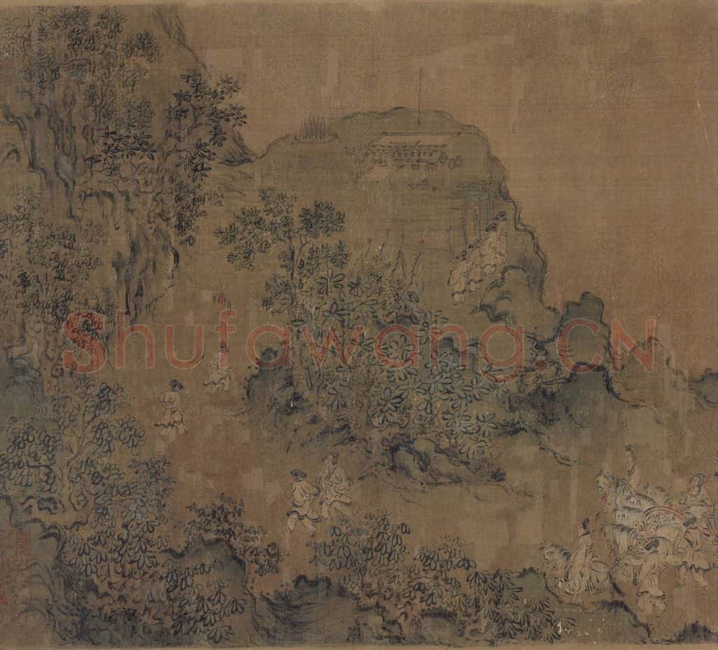 宋 马和之(传)《风颂清庙之什图》书画作品