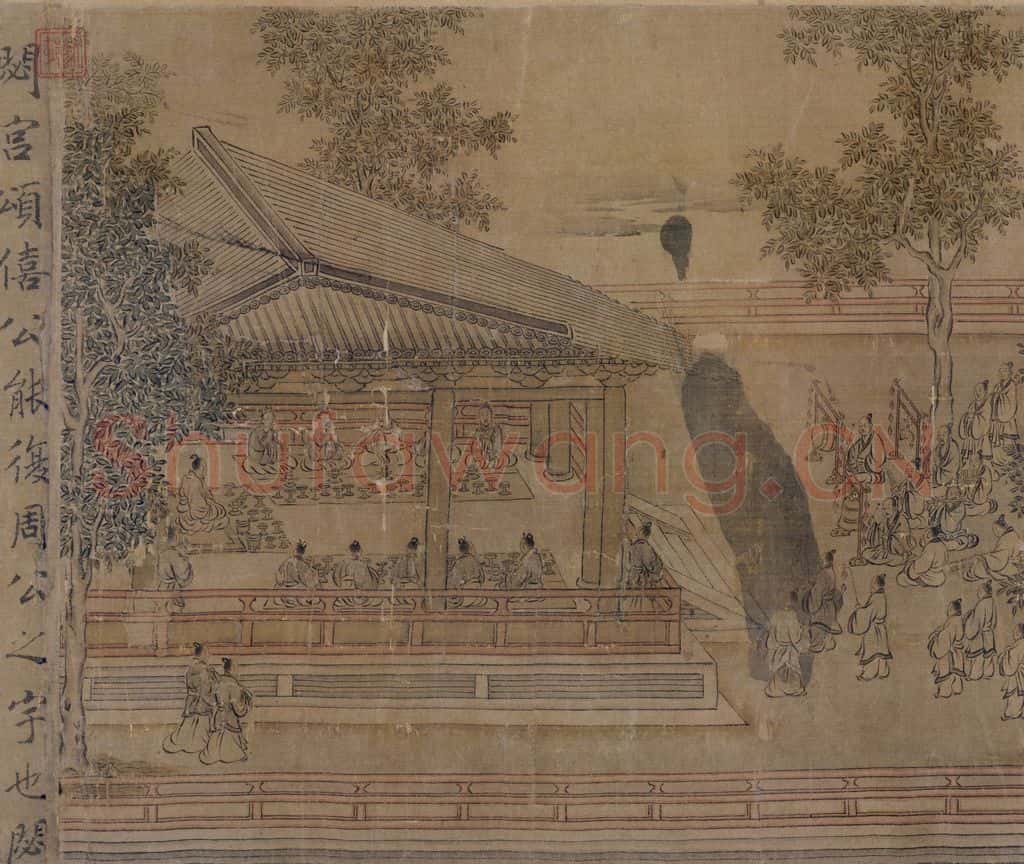 宋 马和之（传）《鲁颂三篇图》书画作品