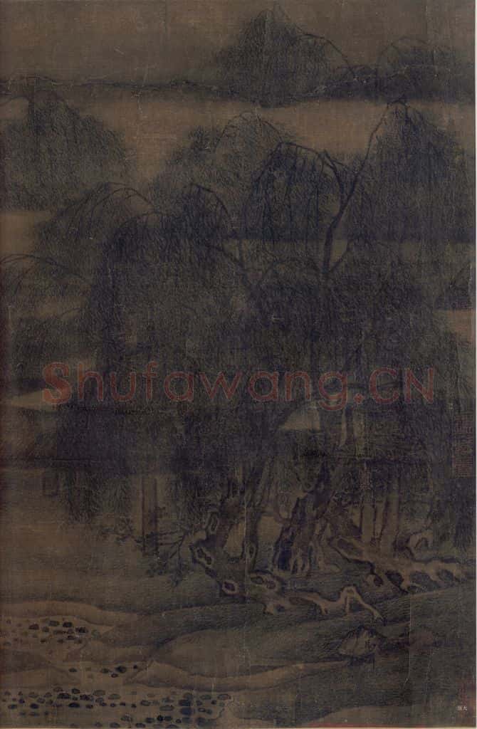 宋 马麟《荷香清夏图》书画作品