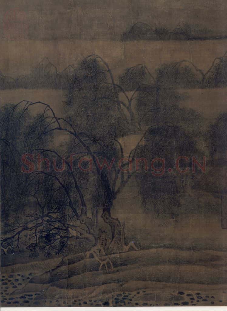 宋 马麟《荷香清夏图》书画作品