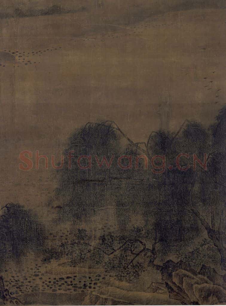 宋 马麟《荷香清夏图》书画作品