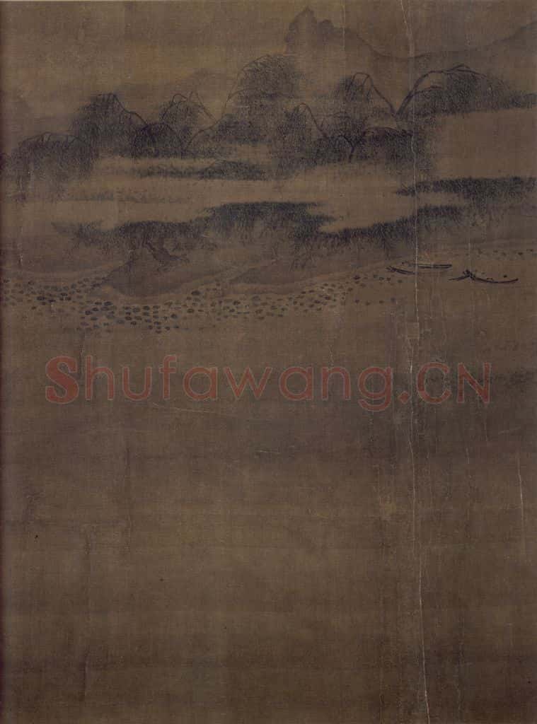 宋 马麟《荷香清夏图》书画作品