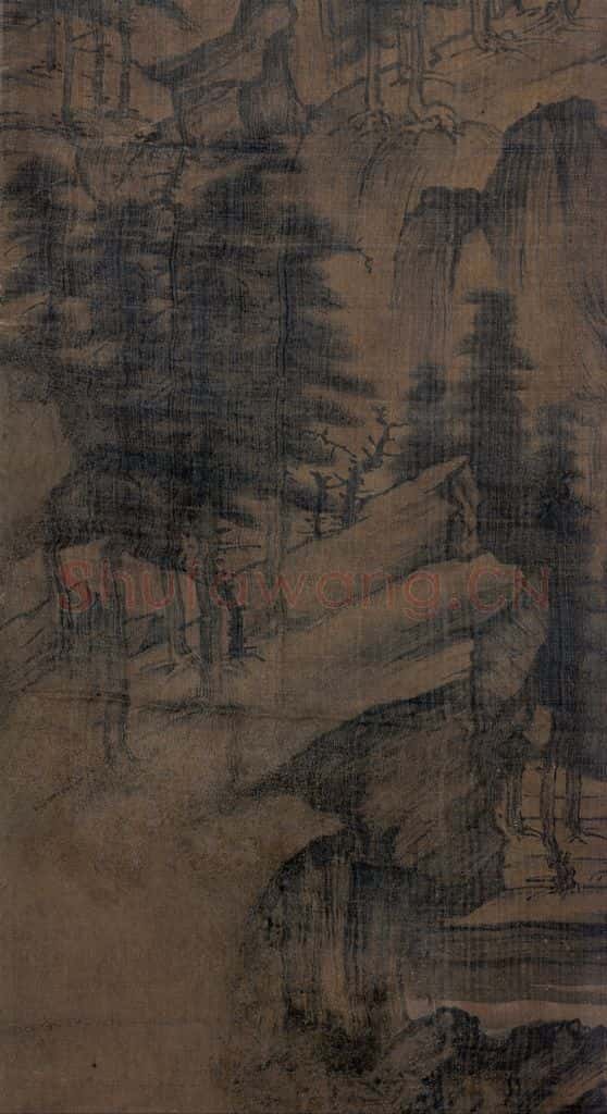 宋 佚名《深山会棋图》书画作品