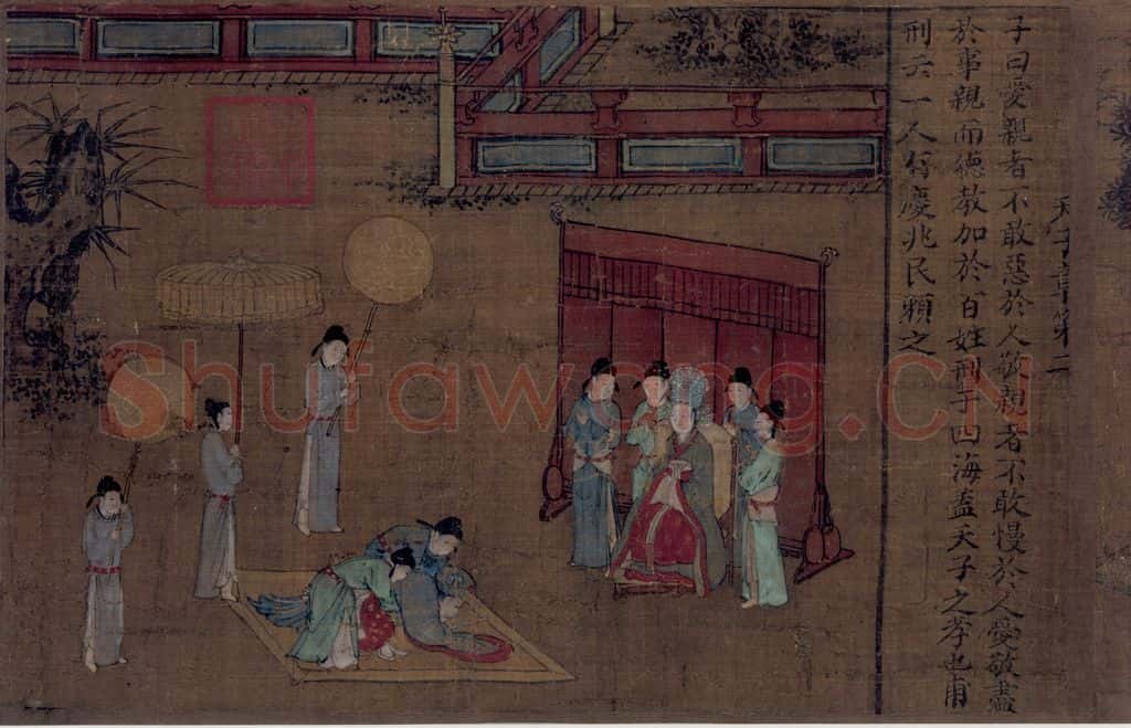 宋 佚名《女孝经图》书画作品