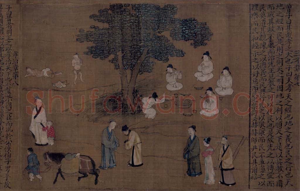 宋 佚名《女孝经图》书画作品